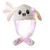 LED Glowing Plush Moving Rabbit Hat Funny Glowing and Ear Moving Bunny Hat Cap for Women Girls, Cosplay Christmas Party Holiday