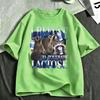 I Refuse To Tolerate Lactose Racoon Funny Meme Lactose Intolerant T Shirts Men's Women Cotton Short Sleeve T-shirts Streetwear