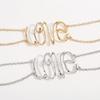 Tooxika Exaggerated Letters Cool Necklace Retro Fashionable Temperament Hip-hop Style Necklace