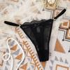 Womens  Lace Thong Mesh Bow G-String Low Waist Thin Belt Panties Underwear T-back