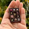 Yousheng Miniature Trinket Shelf Gem Mini Collectibles Display Shelf Miniatures Organizer Shelf for Gems Shells Crystals Mini Figures