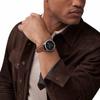 FENMORE Multifunction Brown Leather Watch