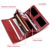 Humerpaul Women Wallet New Style Female Fashion Money Bags Cow Leather Card Holder Clutches Tri-fold Handy Purse High Capacity