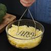 Stainless Steel Manual Potato Press Masher Baby Food Supplement Masher Wave-shaped Potato Press KitchenGadget Kitchen Accessorie