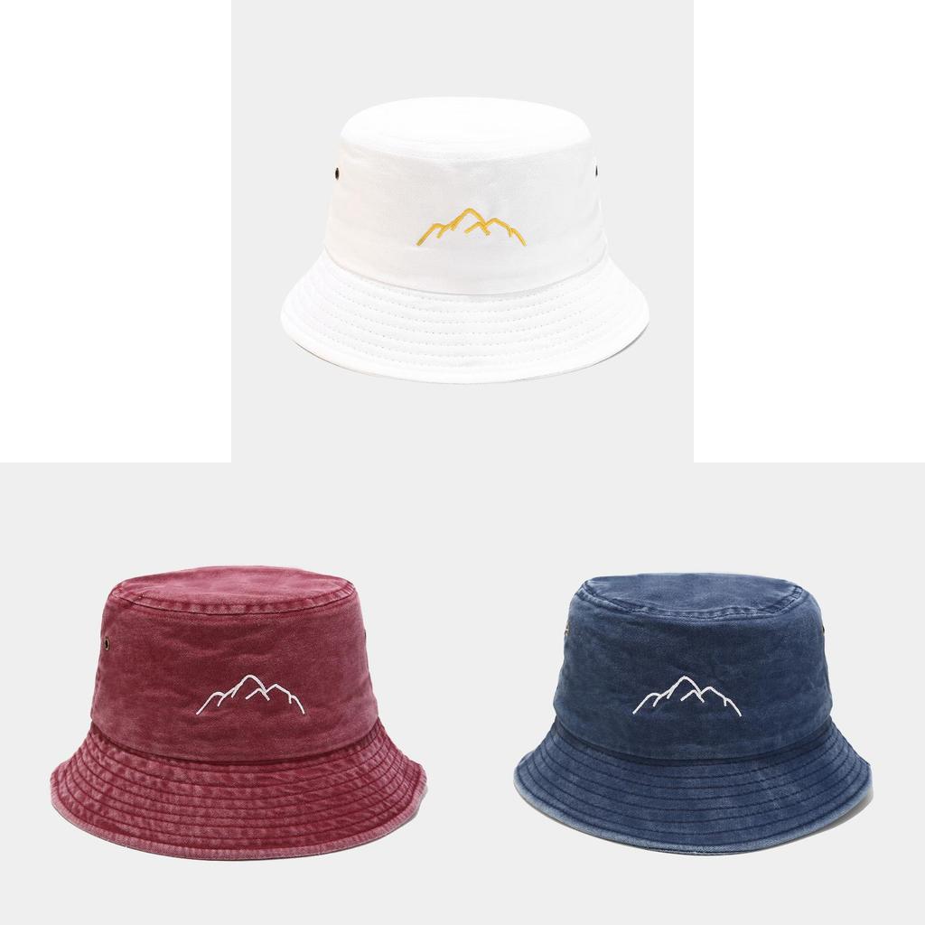 Retro Waterwashed Fisher Hat With Wide Brim For Hiking And Fishing Enthusiasts