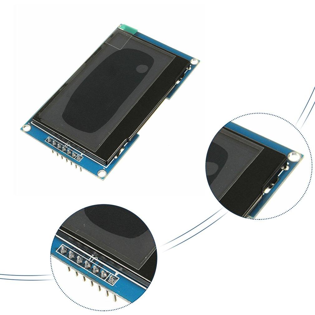 Heißer TZT 2,4" 2,42 Zoll 128x64 OLED LCD Anzeigemodul SSD1309 7 Pin SPI/IIC I2C Serielle Schnittstelle für Arduino R3 C51 Dropshipping