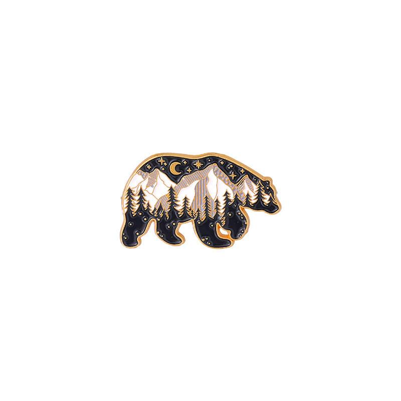 

Eyecatching Animal Papabear Brooch With Forest Bear Design Highquality Metal Lapel Pin