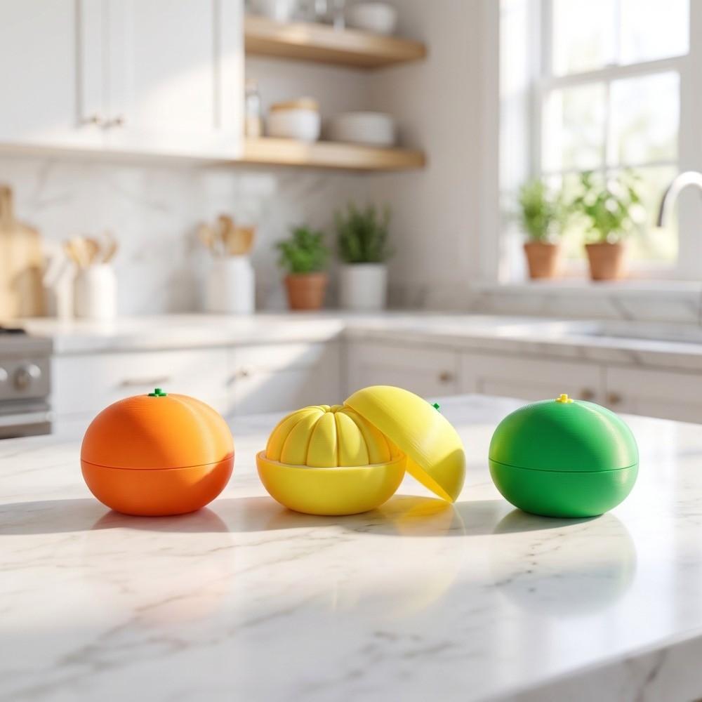 Deformation Balls 3D Printing Oranges PLA Plastic Simulation Oranges Gifts