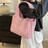 Fashionable Large Capacity Shoulder Tote Bag For Women Trendy Canvas Street Style