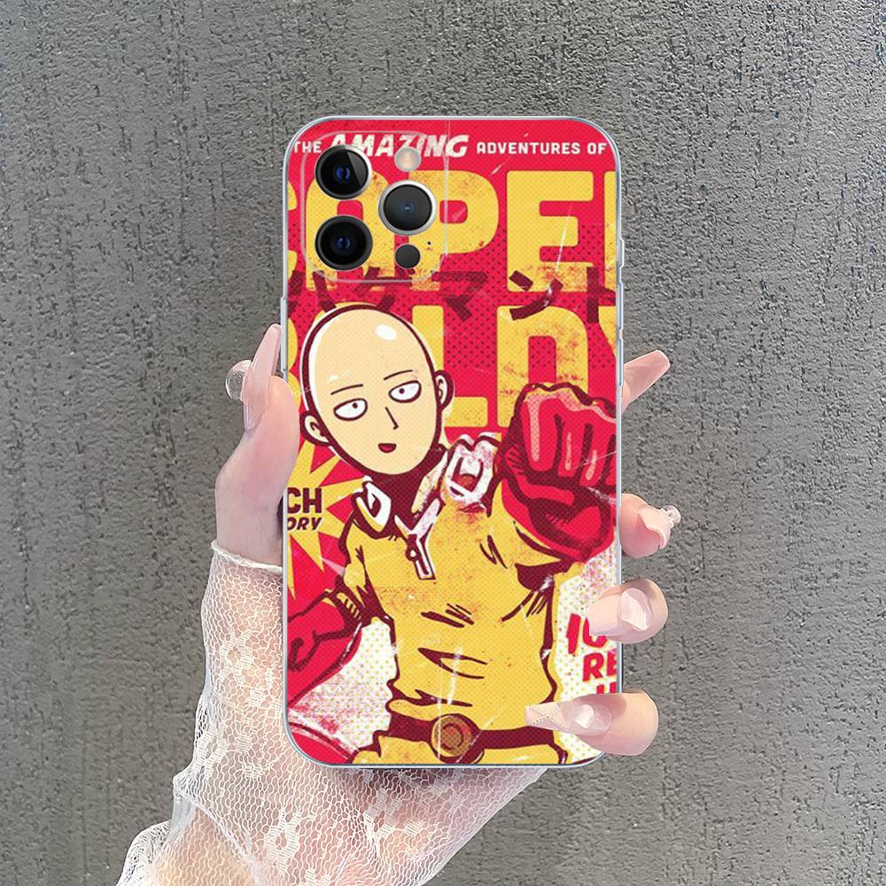 Superhero Anime One Punch Man Case For Iphone 17 16 15 Pro Max 11 12 13 14 Pro Plus Phone Cover
