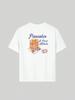 Y2k Trendy Shirt Blueberry Cream Butter Cake Print Short Sleeve Women Round Neck T-Shirt Spring Summer 2025 New