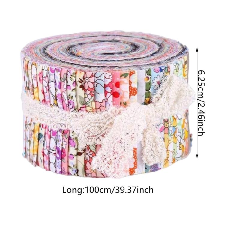 Bunte Baumwollstoff-Quiltingstreifen Blumenstoffstreifen für Patchwork Basteln Decke Polsterung Heimdekoration
