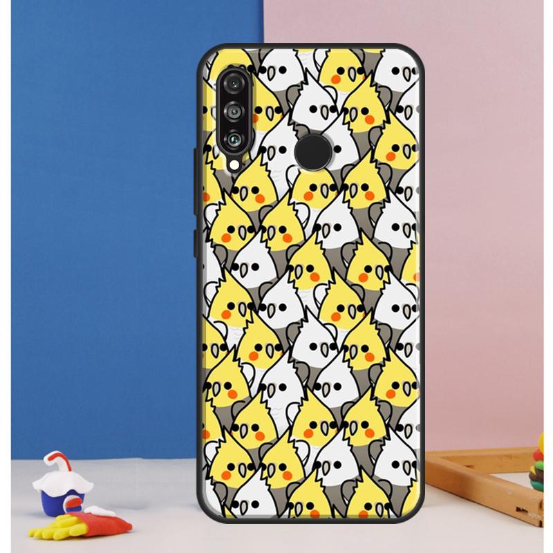 

Cartoon Cockatiel Collage Case For Huawei Nova 10 9 SE 8i 11i 12i 12s Y60 Y61 Y70 Y90 Y72 Y73 Y91 P60 Pro P30 P40 Lite Huawei P60 Pro