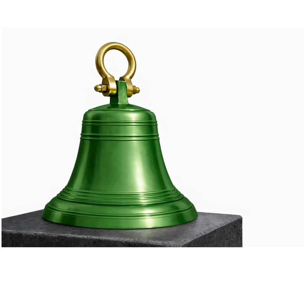 16 Inch Large Aluminium Hanging Bell – 22” Height | Loud Clear Ringing Sound | Decorative & Temple Use