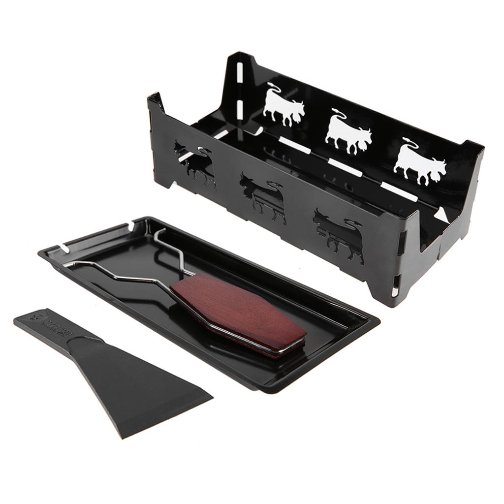 , carbon steel that melts cheese evenly, with wooden handle for comfortable cooking