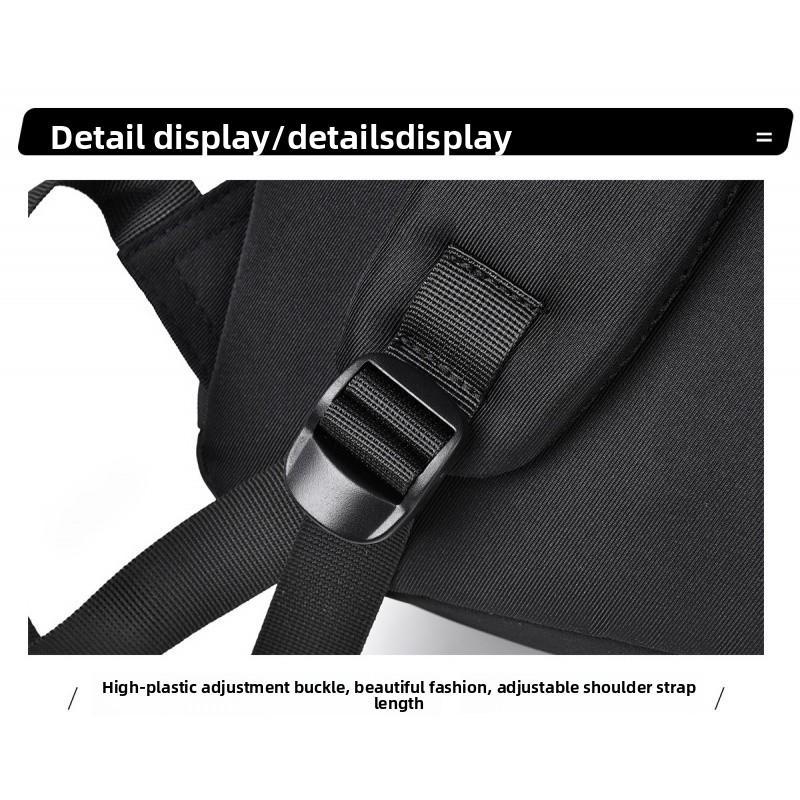 Versatile Solid Color New Style Unisex Daily Campus Large Capacity Travel Backpack Water-Resistant Fashionable Double Shoulder Bag