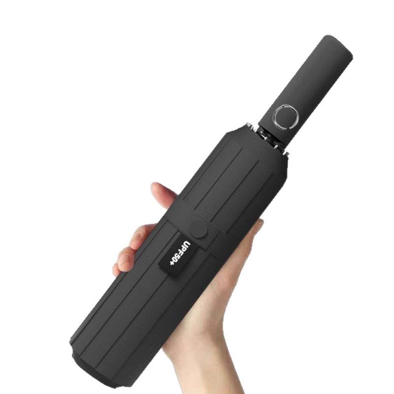 420-Bone Windproof Dual-Use Reinforced Folding Umbrella - Sunshade & Rain Protection for Men