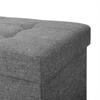 SONGMICS Storage Ottoman, Padded Foldable Bench, Chest with Lid, Solid Wood Feet, Space-Saving, 65L Capacity, Holds Up To 300 Kg, for Bedroom