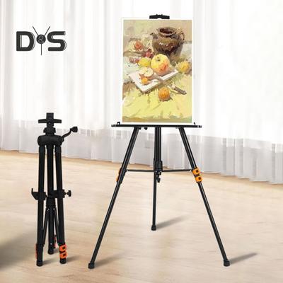 Painting Triangle Easel Hand-cranked Model Adjustable Height Adjustable Lifting Rod Easel Art Display Stand