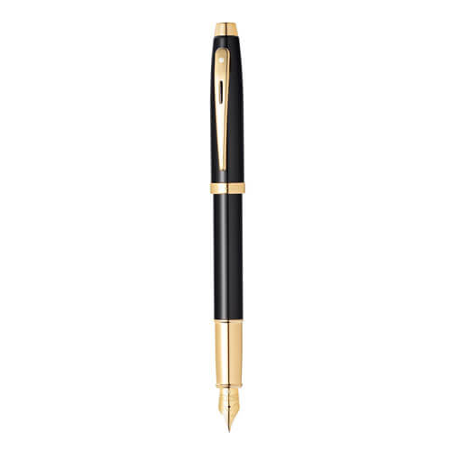 Sheaffer Sheaffer 100 Black Lacquer w/ Gold Fountain Pen