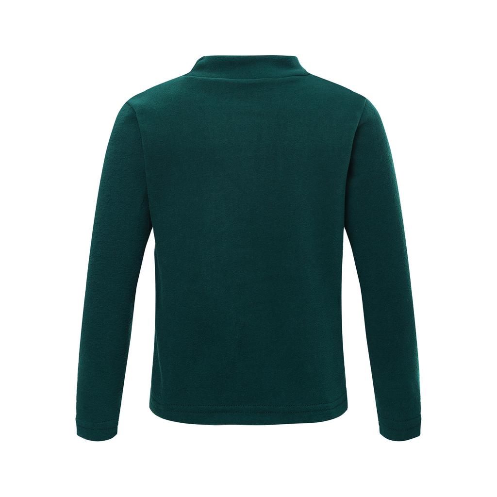 Unisex Kids Mock Neck Tshirt Solid Color Long Sleeve Thermal Underwear Warm Undershirt Childrens Homewear