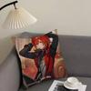 Diluc Ragnvindr Personalized Picture Text Home Decorative Pillows Household Gifts 45x45cm