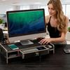 Computer Monitor Stand Ergonomic Height Desktop Storage Shelf Organizer Stand For Computer For Laptop Printer PC TV Screen Pen