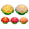 Lotus Flower Night Light Battery Operated Flickering Flame LED Lotus Flowers Lamp Romantic Creative Simulation Lotus Night Light