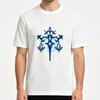 Genshin Impact Focalors Hydro Archon Symbol Modal T Shirt Unisex Unisex Black White Casual Tops Modal Black White Casual Tops