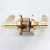 Interior Reversible Privacy Door Handle Satin Brass Finish Hardware Lockset  for Bedroom