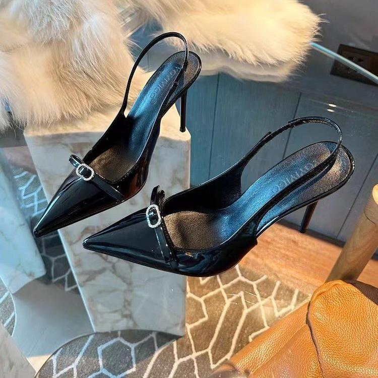 Fashion 2025 Summer High Heel Women Sandals Fashion Butterfly-knot Dress Singbacks Pumps Elegant Party Wedding Female Shoes