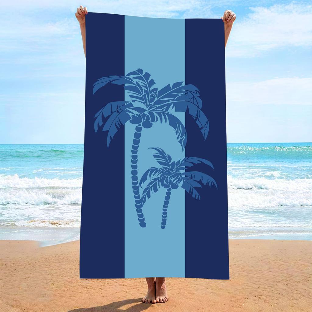 Tropisches Rosa Flamingo Strandtuch Mikrofaser Schnelltrocknend Badetücher Sommer Schwimmbad Sanddicht Decke für Reise Urlaub