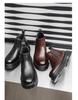 Men's Black & Brown Chelsea Boots - Thick Sole, High-Top Martin Style, British Fashion 2113