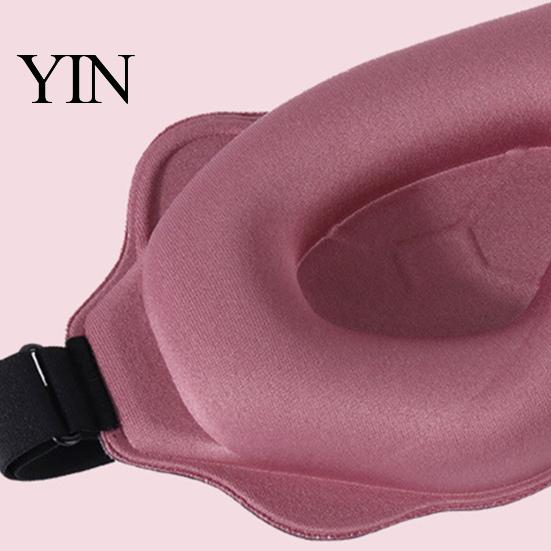 Comfortable Eye Mask for Sleeping Zero Pressure Sleep Mask, 3D Contoured Cover Travel, Light Deep Groove Blocking Blindfold Nap, Cute Cat Ear