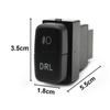1Pc RED LED Dual Key Switch Fog Light Daytime Running DRL Light Button For Mitsubishi Pajero V73 V93 Lancer Outlander ASX L200