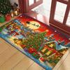 1Pcs Anti Fatigue Kitchen Rugs Christmas Snowman Waterproof Non-Slip Thick Cushioned Kitchen Mat Heavy Duty Comfort Standing Mat for Kitchen