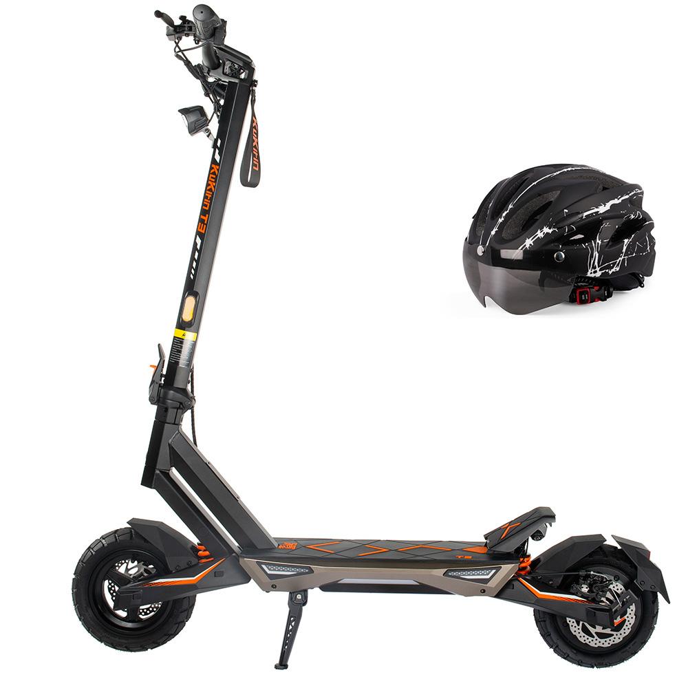 Trotinete Elétrica Adulto Kukirin T3 Motor 800W Trotinete Elétrica Dobrável Velocidade Máxima 45Km/h 48V 15.6AH Autonomia 58Km Carga 120KG Preto