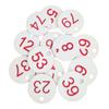 Single Side Number Label Tags Document Classification Luggage Identification Tag