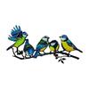 Rural Hummingbird Shape Bird Plaque Ornament For Long Time Durability Outdoor Display Metal Wall Art