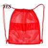 Transparent Swim Bag Mesh Sports Drawstring Backpack Bag, Breathable Gear Sack, Waterproof Equipment Carrier Quick Dry Net Beach for Swimming