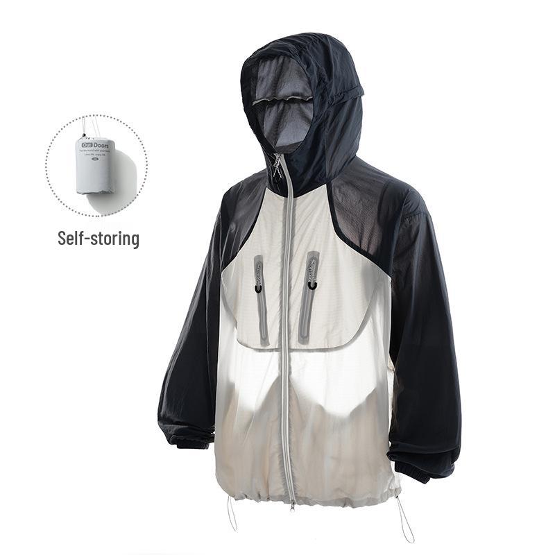 Men's UPF100+ Ice Silk Sun Protection Jacket - Cooling & Anti-UV Summer Wear.