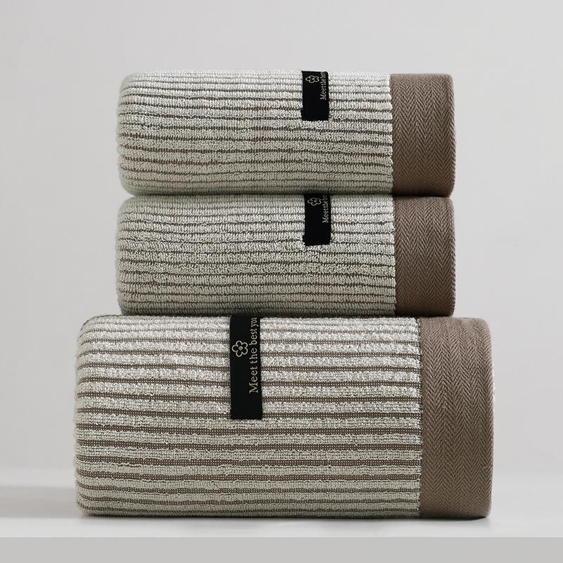 7A Antibacterial Pure Cotton Bath Towel - Absorbent & Non-Shedding for Adults