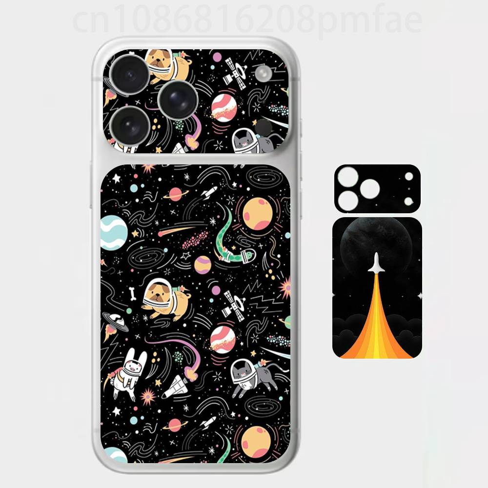 

Deep Space Exploration Premium Skin Wrap for iPhone 17 Pro/Max, Back Frame Camera Protective Decal (Not Case) iPhone17promax
