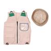 Kids Explorer Vest with Hat Breathable Multi Pocket Gear Loops Role Play Lightweight Kids Safari Vest
