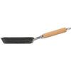 Wahei Freiz Tsubame-Sanjo Black Iron Bento Omelet Pan, 9 x 14cm, Induction and Gas Compatible, Wooden Handle, Made in Japan with Selected Materials, G