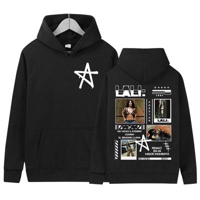 Sängerin Lali Esposito Tour 2025 Neues Album Grafik Hoodie Herren Damen Vintage Ästhetik Sweatshirt Lässige High Street Fleece Hoodies