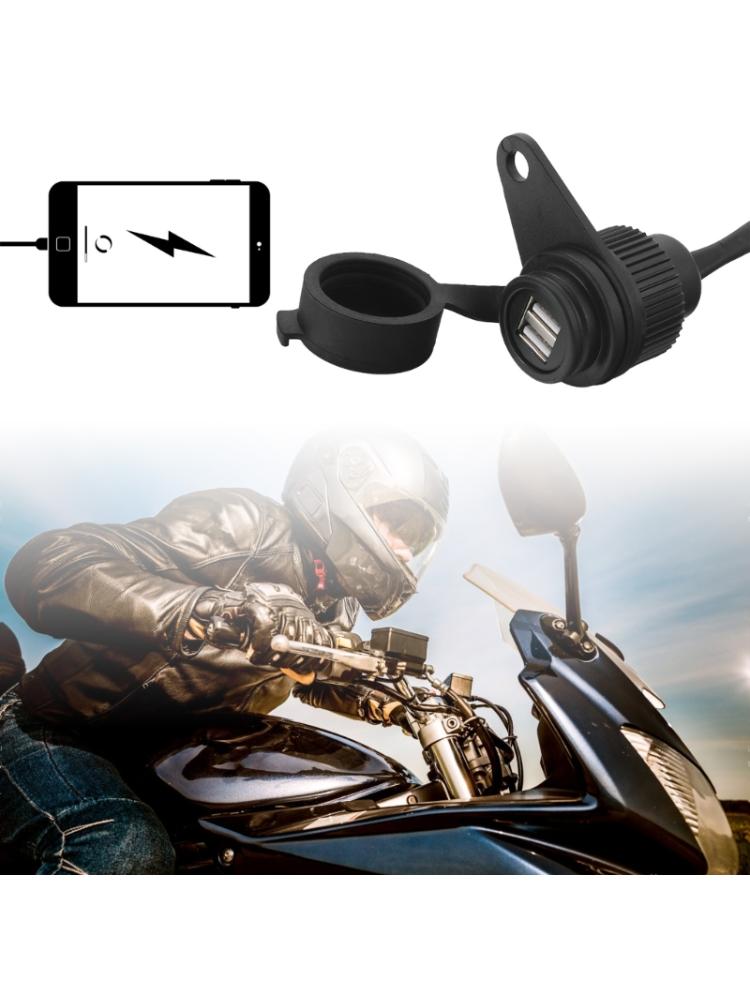 Motorcycles Phone Chargers Twin USB Adapter with Waterproof Cover USB Chargers for R1200GS R1250GS F700GS