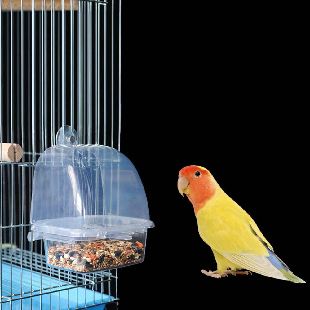 Durable Hanging Parrot Feeding Trough Bird Food Container Bird Cage Feeder Bird Accessories