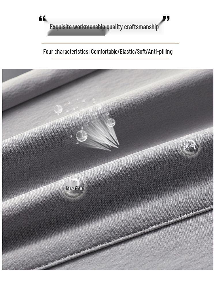 Black Label Plus Men's Slim Fit Fleece Pants - Autumn/Winter Korean Style Large Size Straight Business Casual Trousers