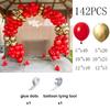 Rote Luftballons Girlande Rotes Metall Gold Ballonbogen Set Hochzeit Jubiläum Valentinstag Kindergeburtstagsparty Babyparty Dekoration